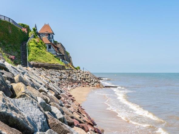Studio Vue Mer A 2 Min De La Plage Виллервиль Экстерьер фото
